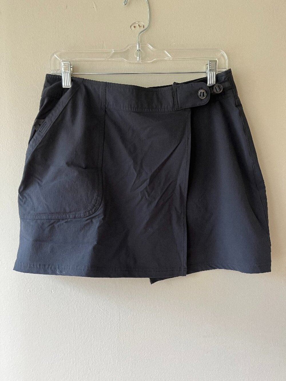EMS Sz 6 Eastern Mountain Sports Active Wear‎ Casual Black Skort Pockets